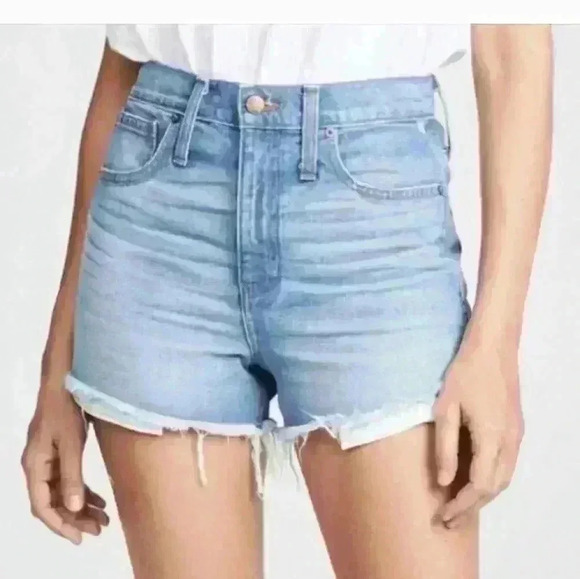 MADEWELL HIGH RISE DENIM SHORTS - Picture 1 of 6